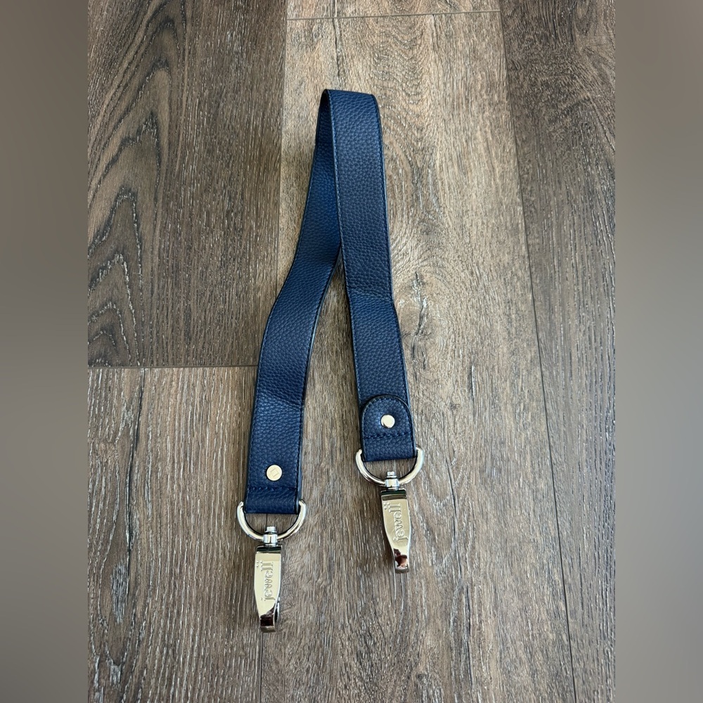 Jewell/Thirty One Handbag Purse Strap, navy blue with silver hardware